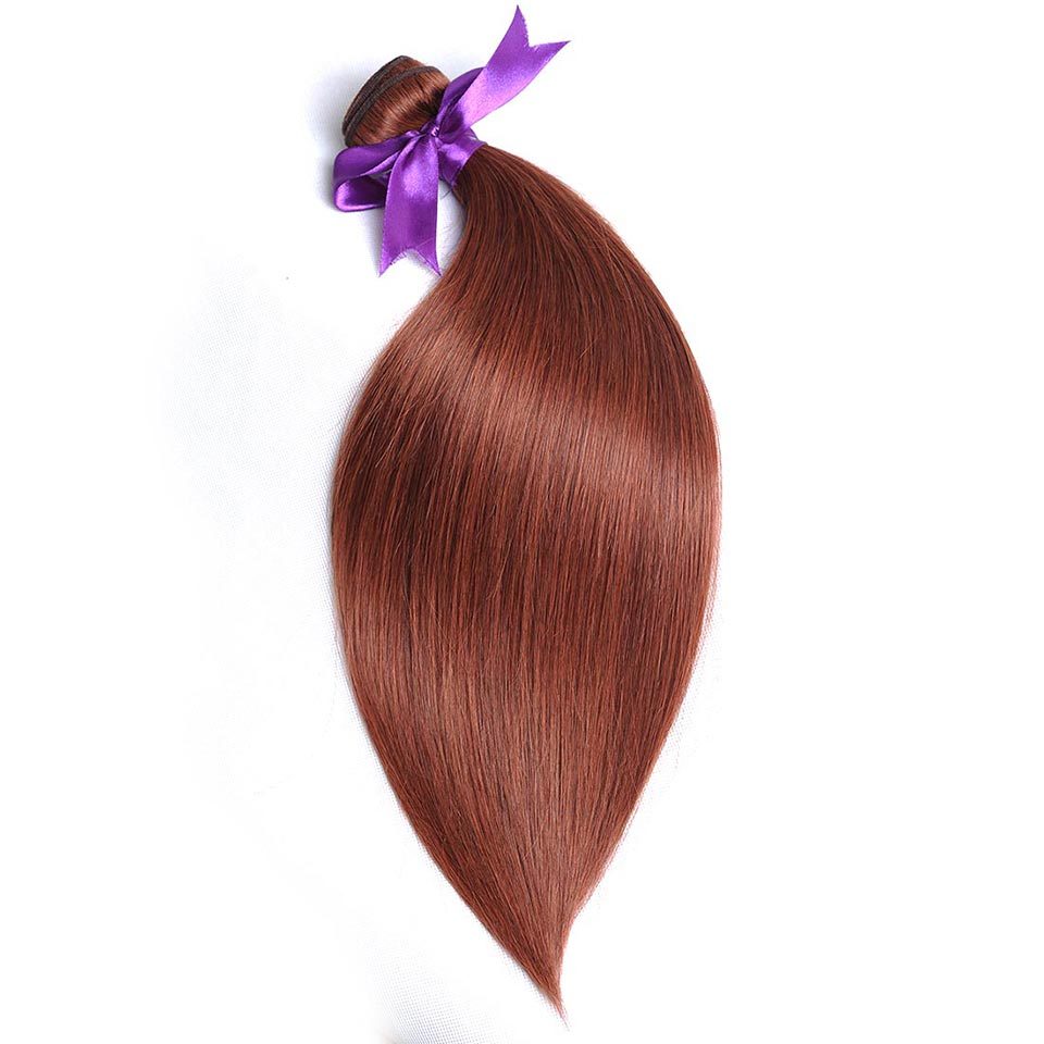 Auburn 33# Straight Body Wave Jerry Curl Curly Bundles Human Hair