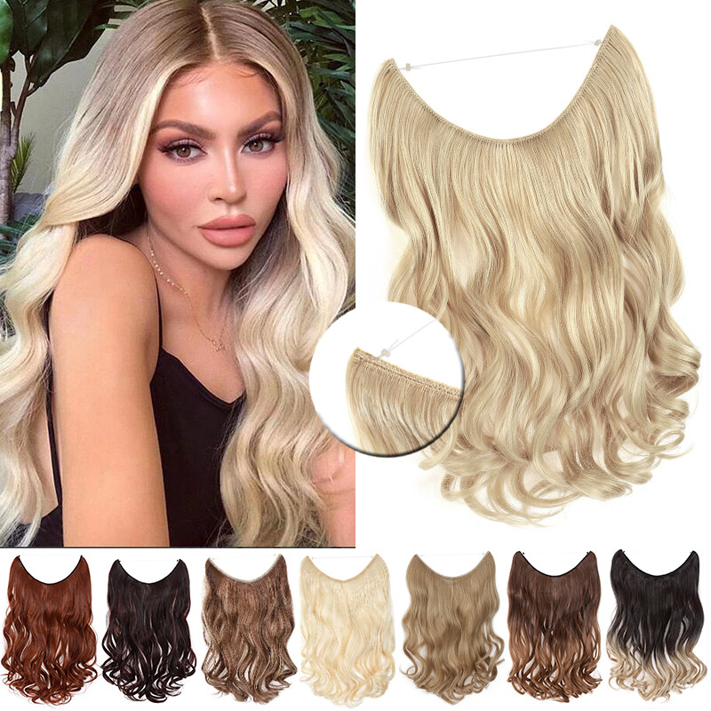 20″Invisible Secret Wire Headbands In Hair Extensions Head Band Natural as Human