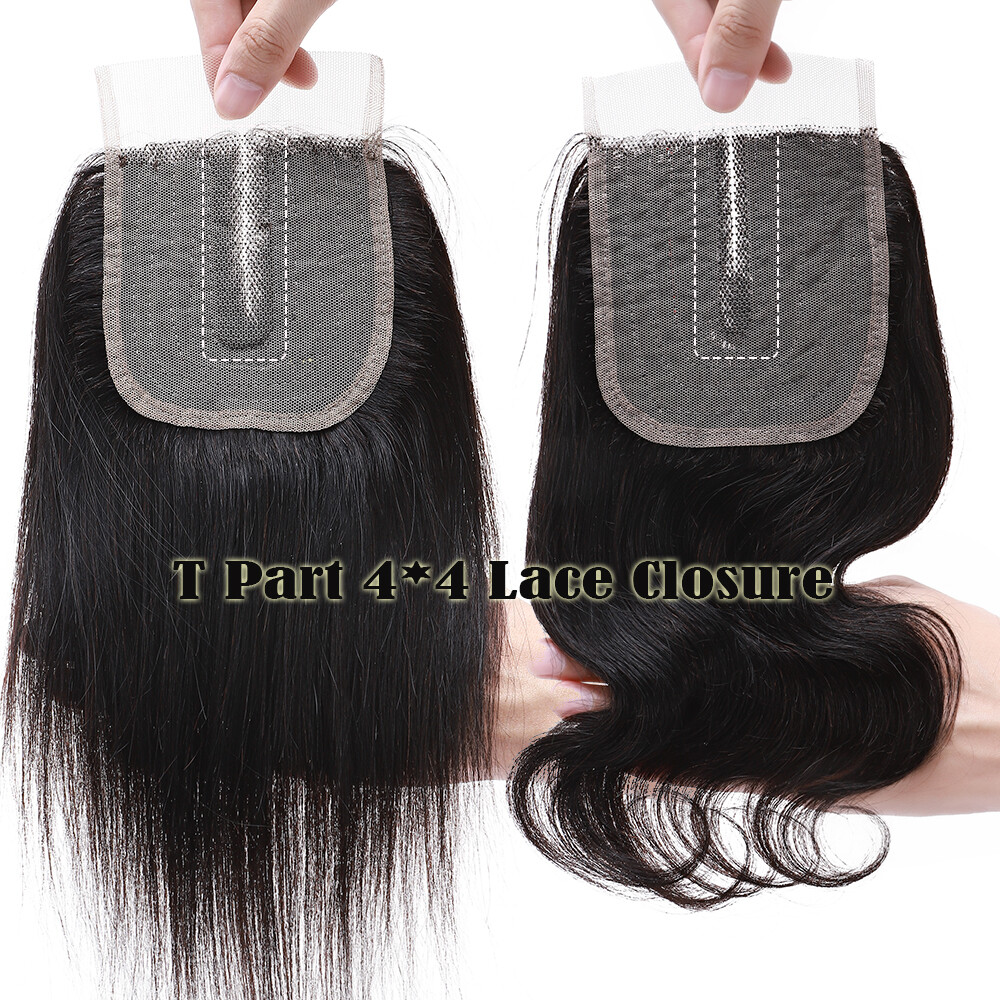 Straight 4*4 Lace Closure with 3 Bundles Weave Weft Virgin Human Hair Extensions
