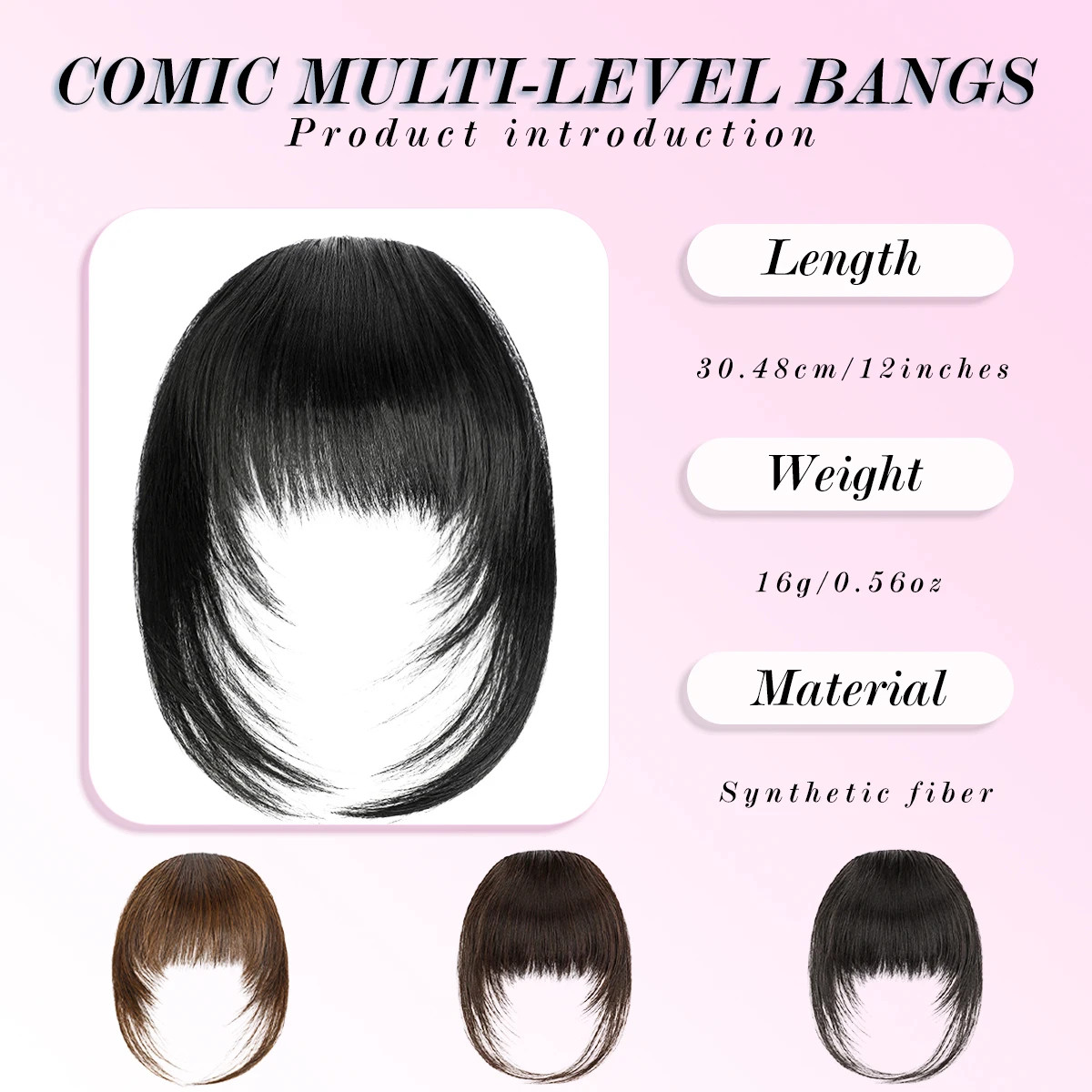 Lady Girl Bob Wig Women’s Short Straight Bangs Full Hair Wigs Cosplay Party