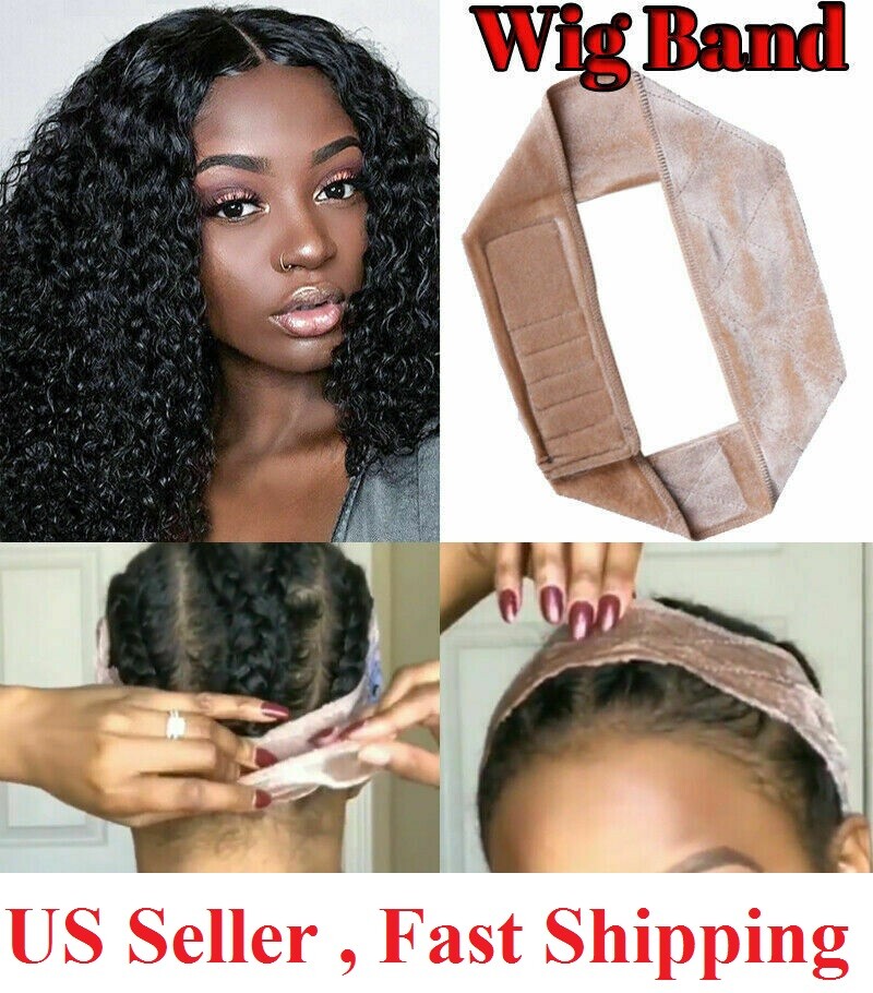 Wig Grip Adjustable HeadBand Velvet Elastic Comfort Fastern Wig Band
