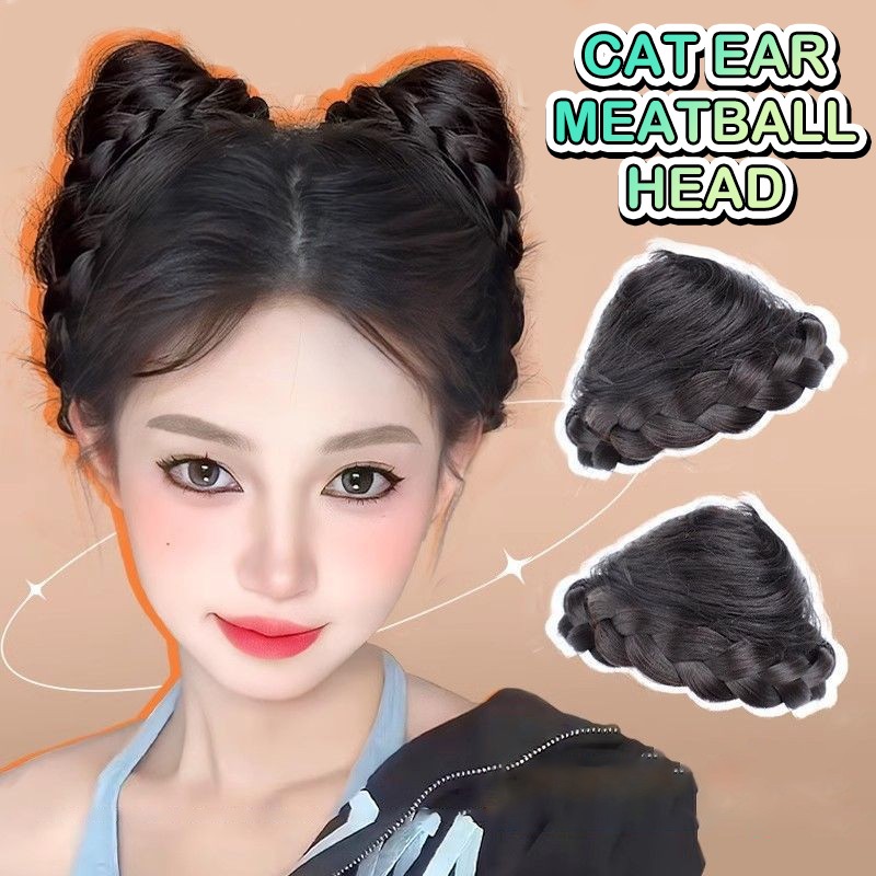 1Pcs Simulation Hair Bag Ball Head Hair Clip Cat Ear Hair Clip Cat Ear Hairpin