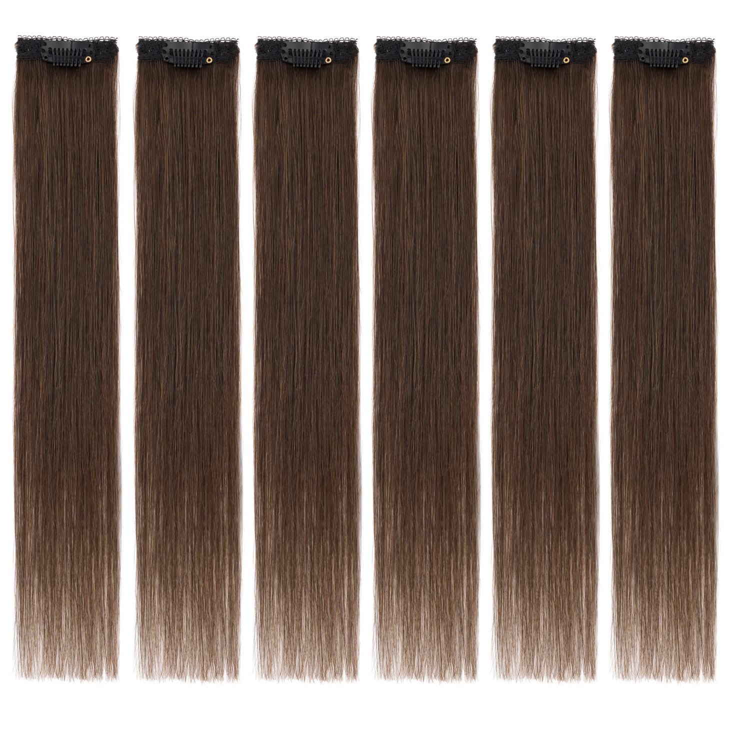 6pcs Clip In Short Human Hair Extensions, Single Clip Design 100% Real Hair USPS