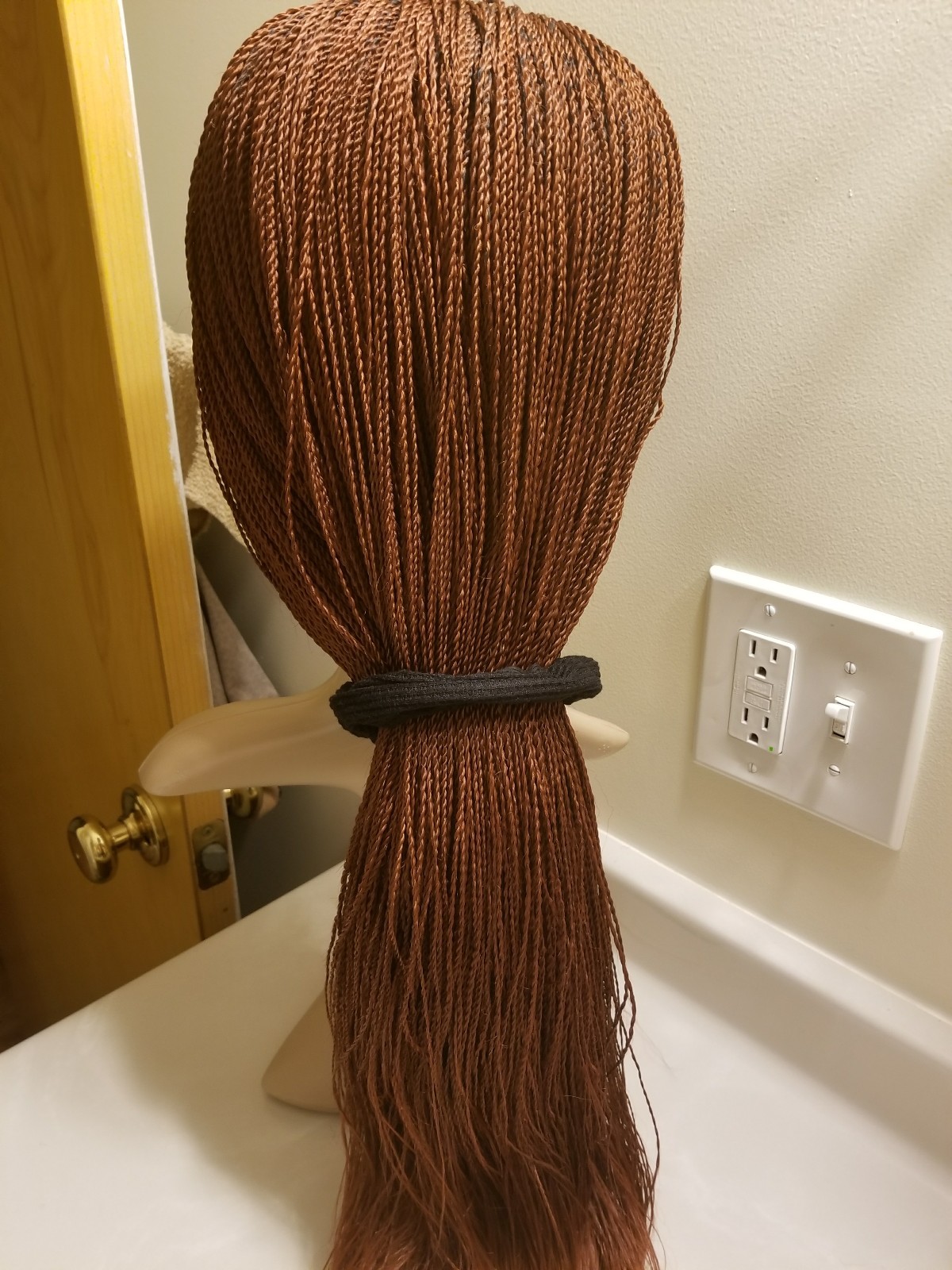 Fully Handmade 24 to 26” Braid Twist Wig with lace fabric