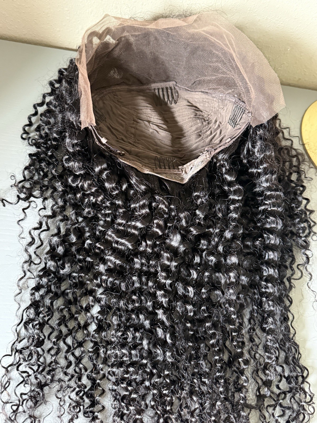 100% Virgin Human Hair 13×4 Lace Frontal Wig 22 inch kinky curly