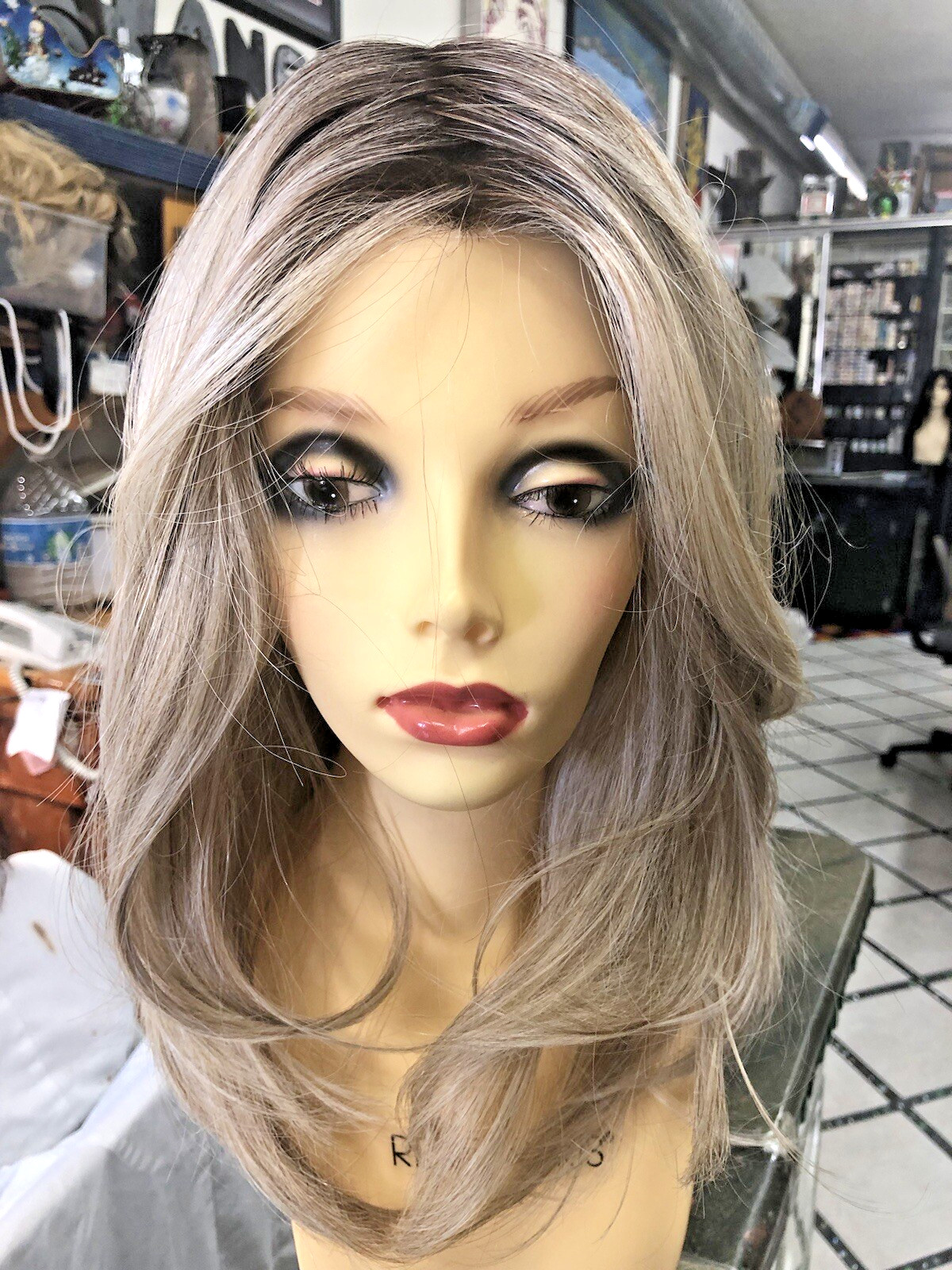 NICE MOVE Raquel Welch Wig RL19/23SShadedBiscuit HeatOK LaceFt MonoPart 5STARS