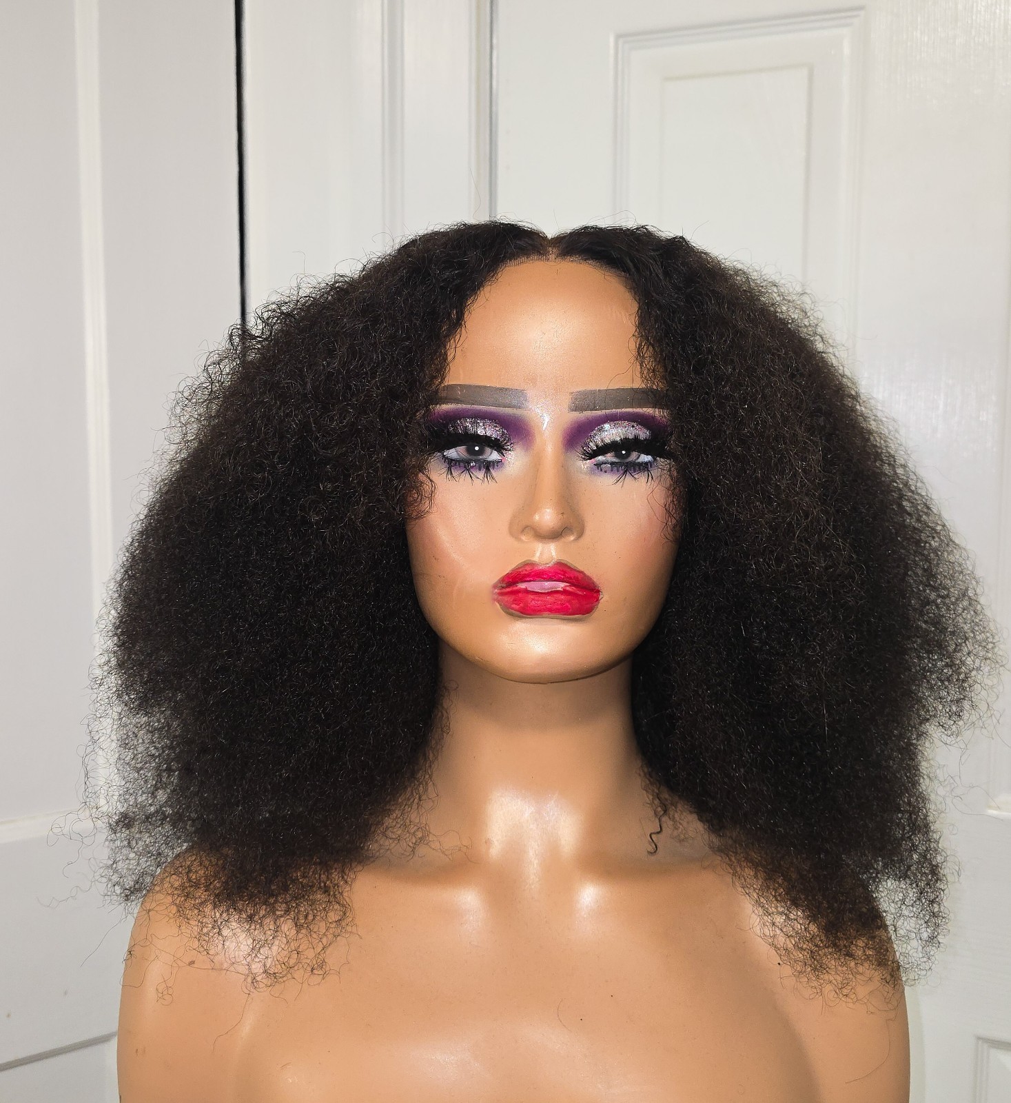 Kinky Curly Afro Lace Closure Wig