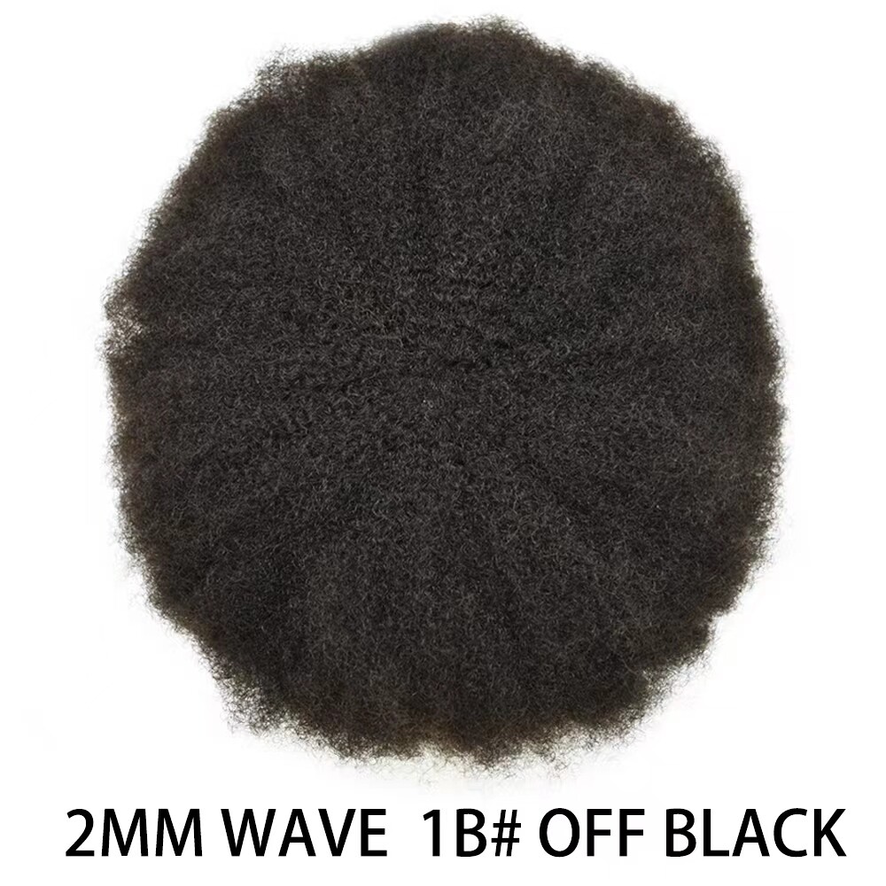 Afro Curl Mens Toupee Hairpiece French Lace Front African American Hair Unit us