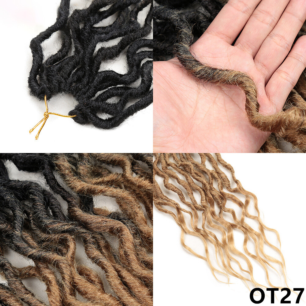 16″ Goddess Faux Locs Crochet Hair Bohemian Locs Crochet Braids Hair Extensions