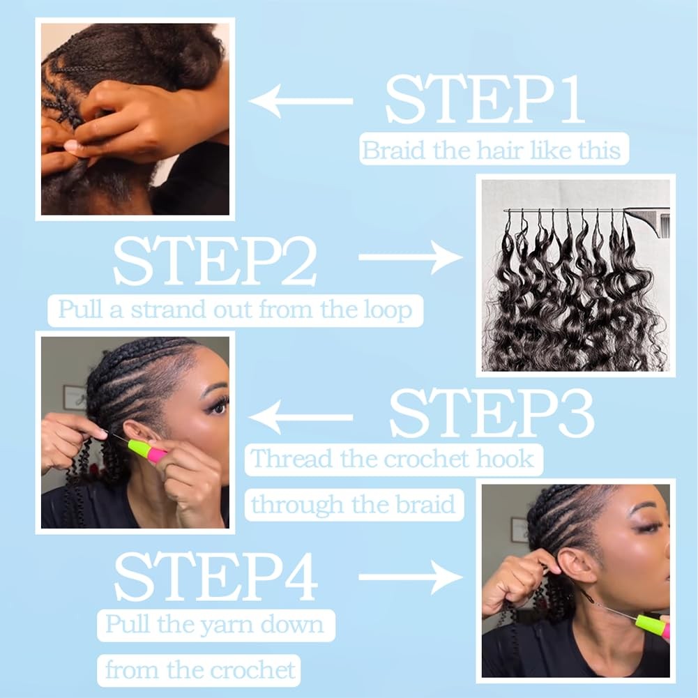 Ltredky Human Crochet Hair For Black Women 14Inch Feather Crochet Human Hair