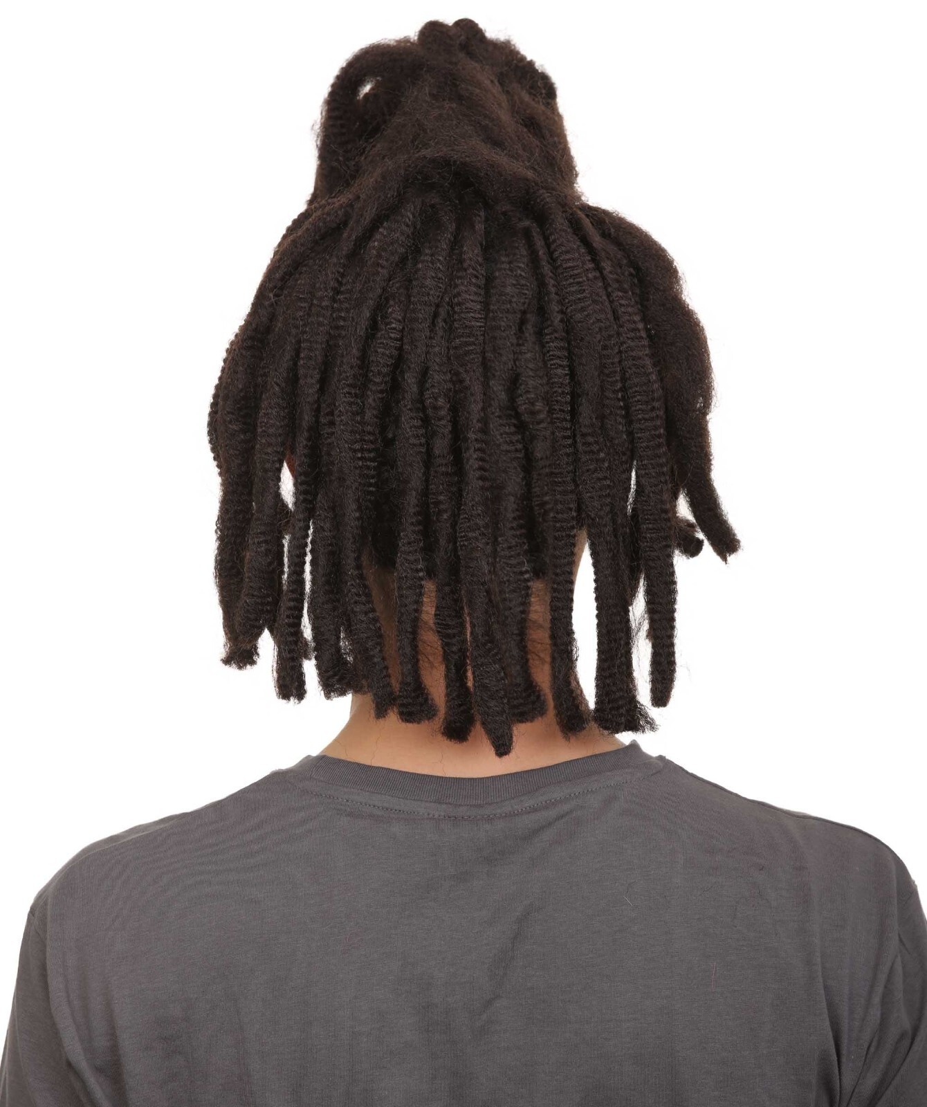 Adult Men’s Canadain Musician Medium Dreadlock Ponytail Hair Updo Wig HM-1504