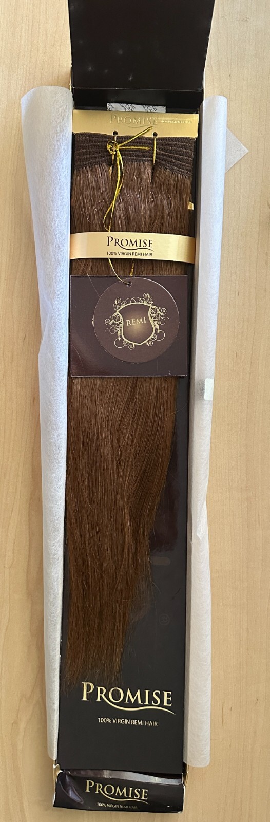 Enstyle #30 Med Auburn 14″ Virgin Remy Straight Human Hair Weft Sew-In Extension