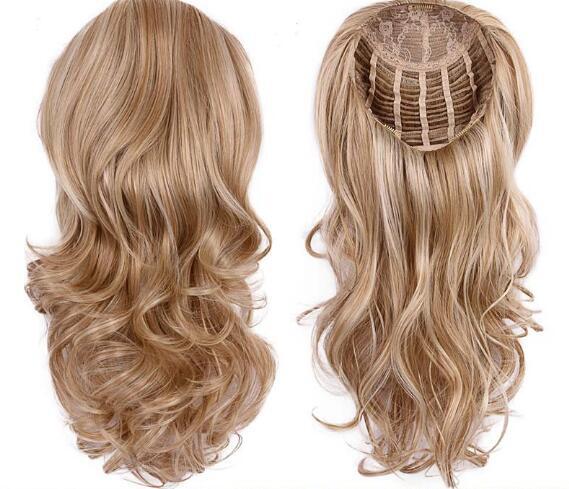 NEW 3/4 Machine Cap Half Wig Body Wave 100% Human Hair Remy Hair 3/4 Half Wig
