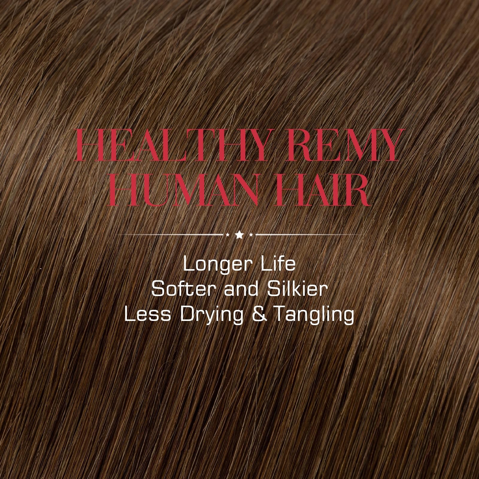 Rich Choices Clip In Hair Extensions Real Human Hair-5 Pcs4Pcs Single Clip1Pcs