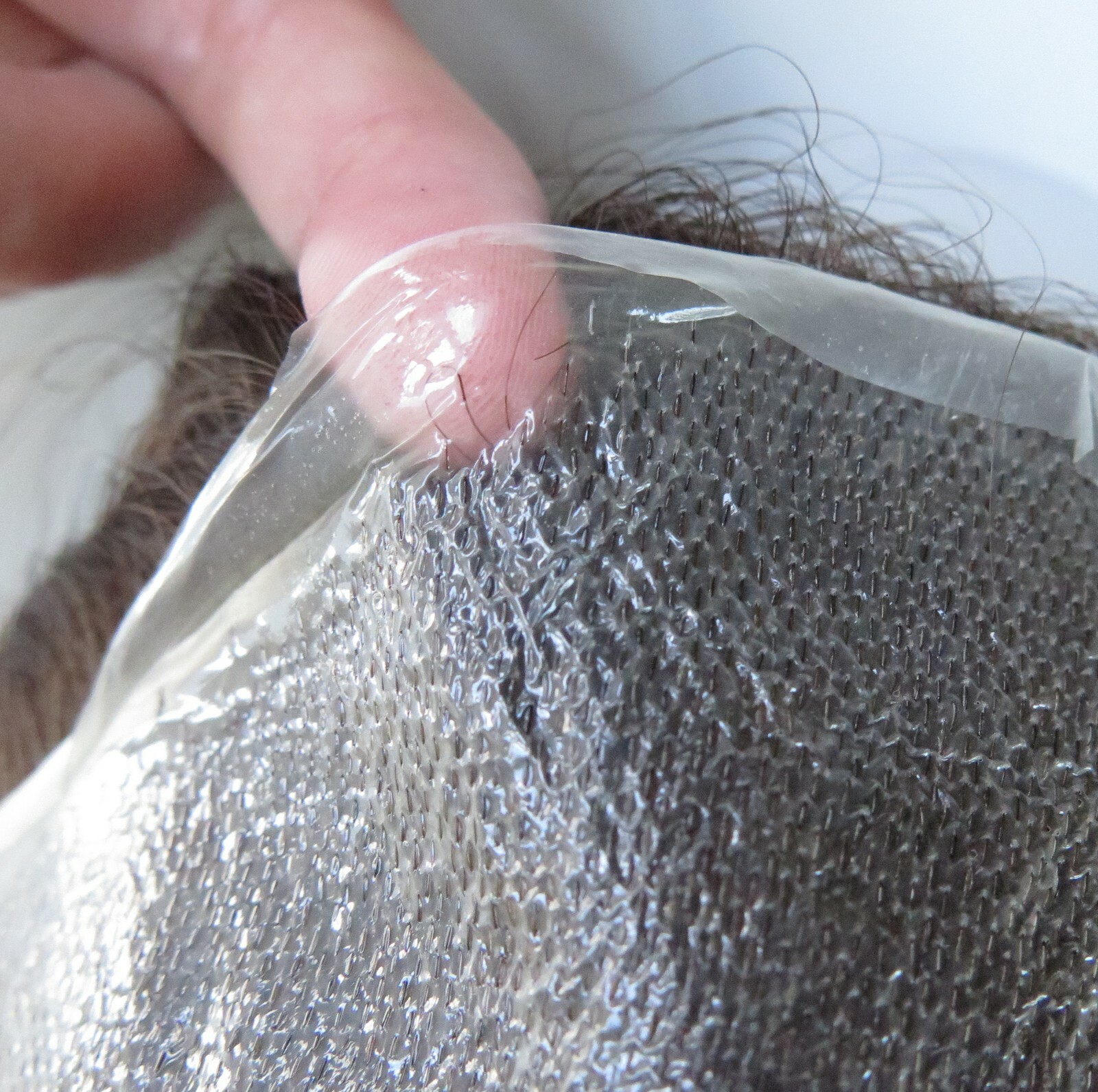 Invisible Hair Replacement System Mens Toupee Super Thin Skin Real Hairpieces NG