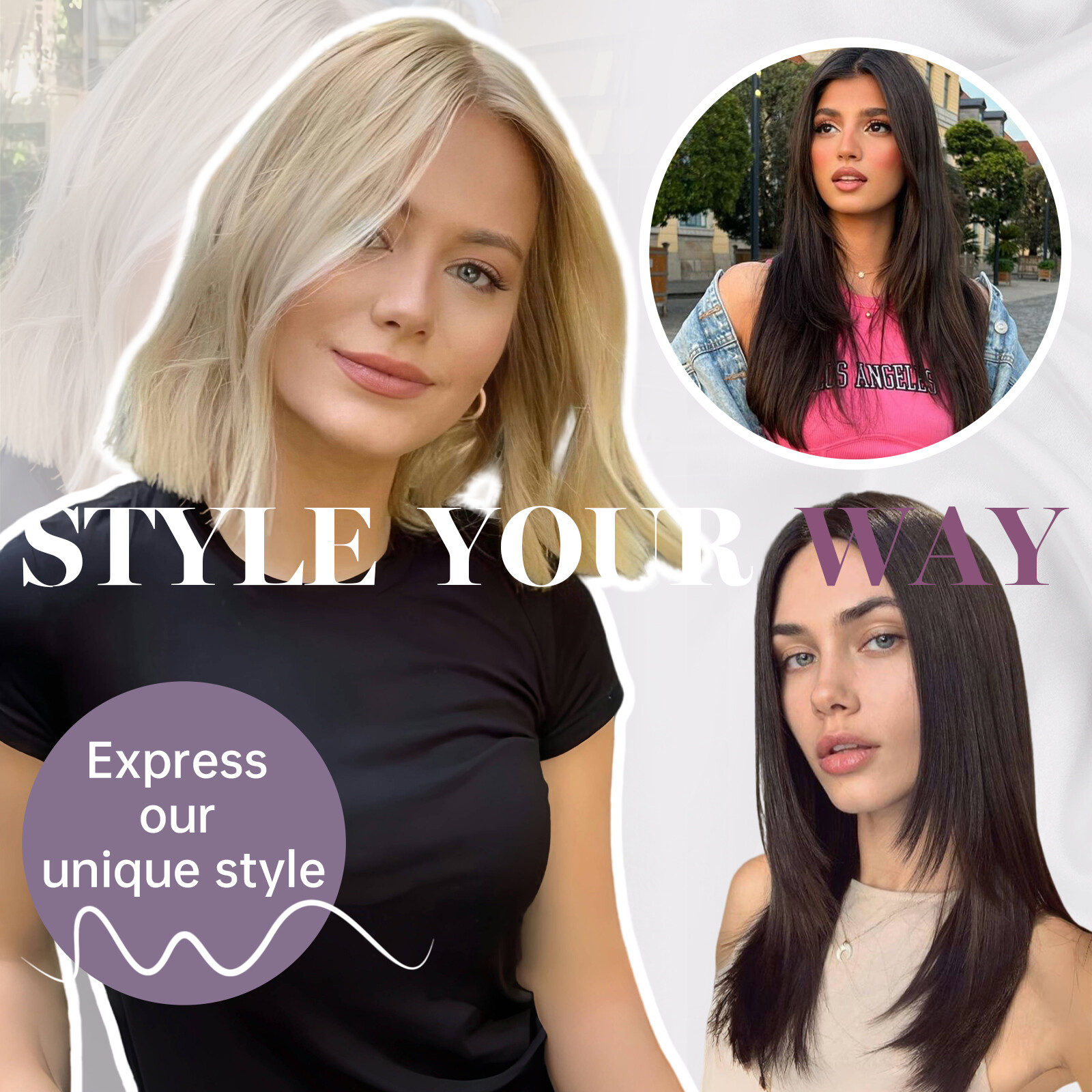 18 Inch Hair Toppers Synthetic Hair Toppers Hair Pieces Swiss Base with 3 Clips