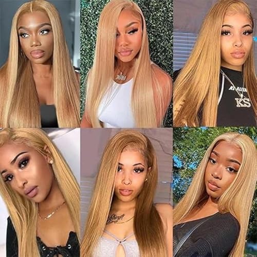 27 Blonde Lace Closure 13×4 HD Transparent Frontal 10 Inch Brazilian Virgin Hair