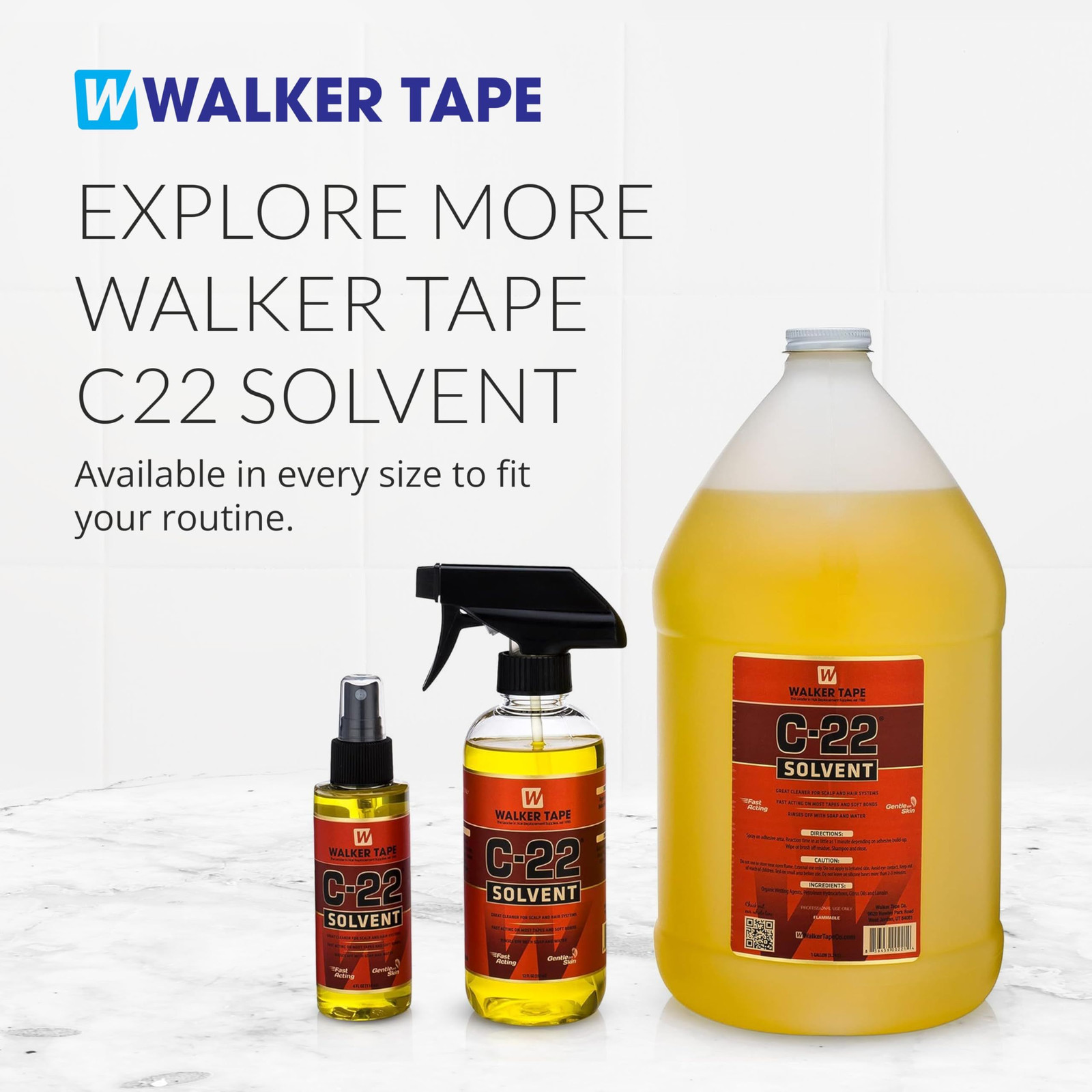 Walker Tape C-22 Adhesive Solvent Spray 12 1 Count (Pack of 1), 12 oz