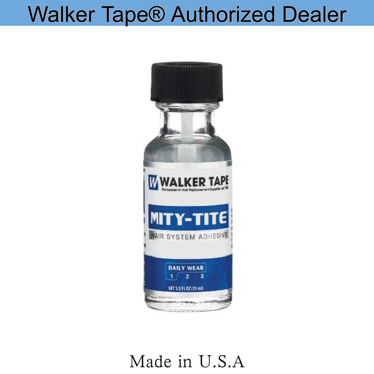 Walker Mity Tite Hair Adhesive, Brush On, Daily Wear Wigs& Toupee Glue Scalp