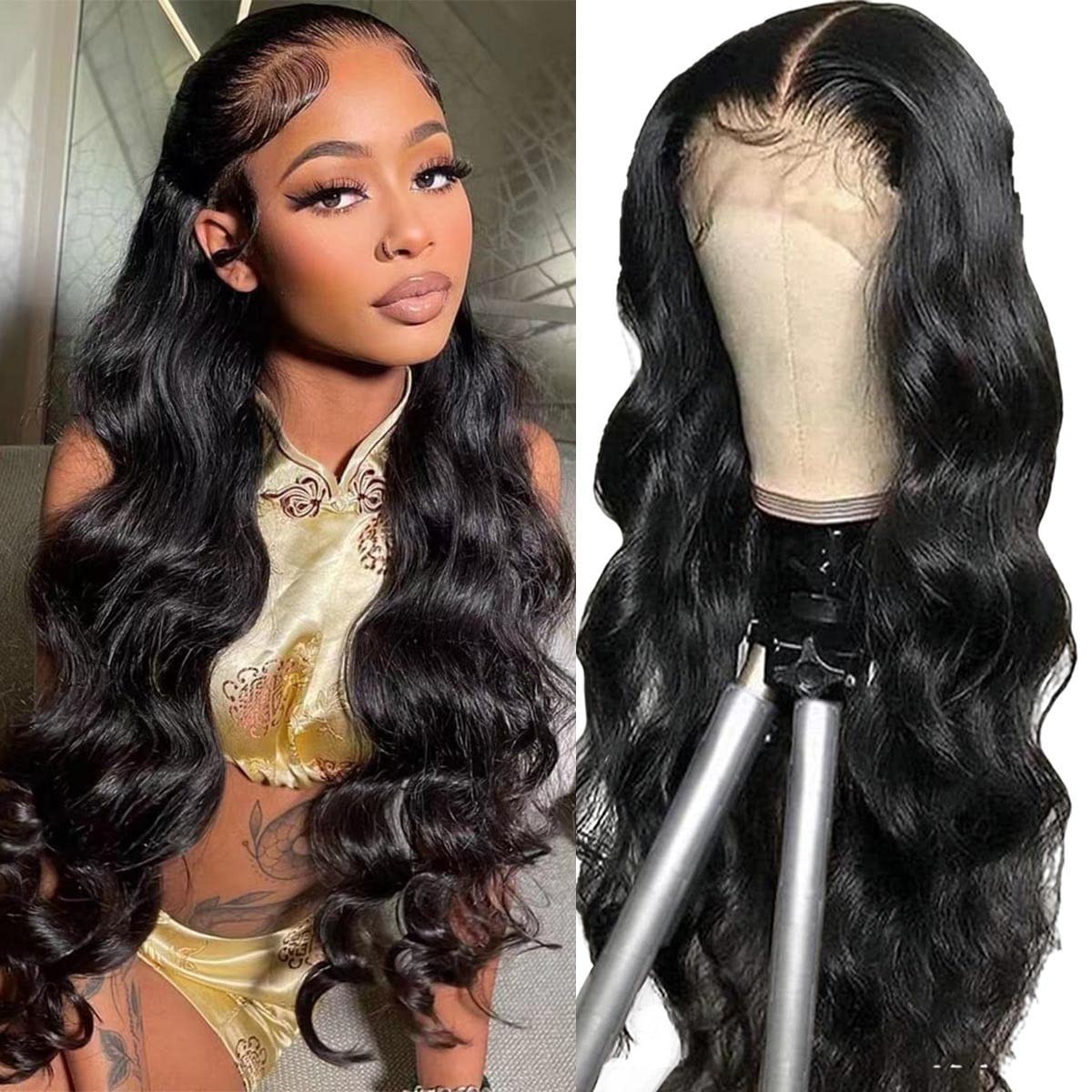 Natural Color 13×4 Body Wave Lace Front Wig – Soft, Thick, and Versatile 18 Inch