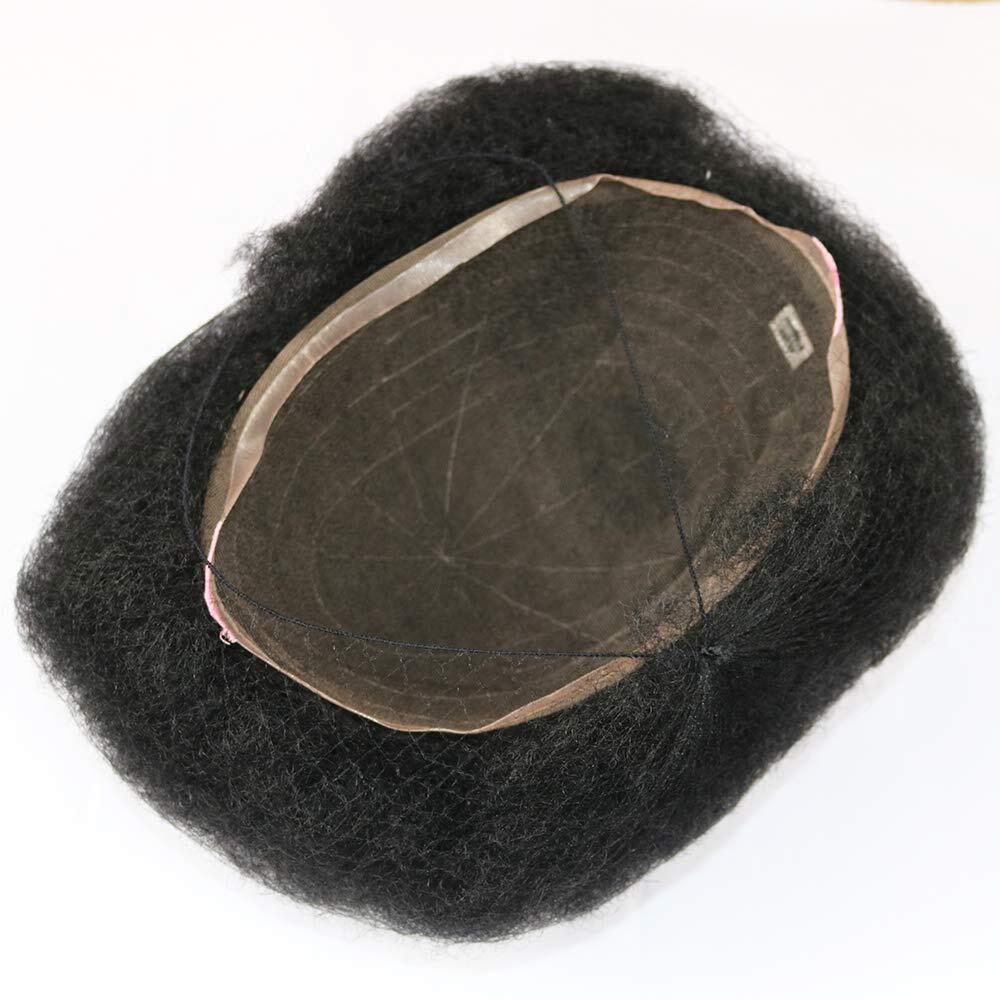 Full Lace Men’s Toupee for Black Men Afro Toupee African American Wigs Hair Unit