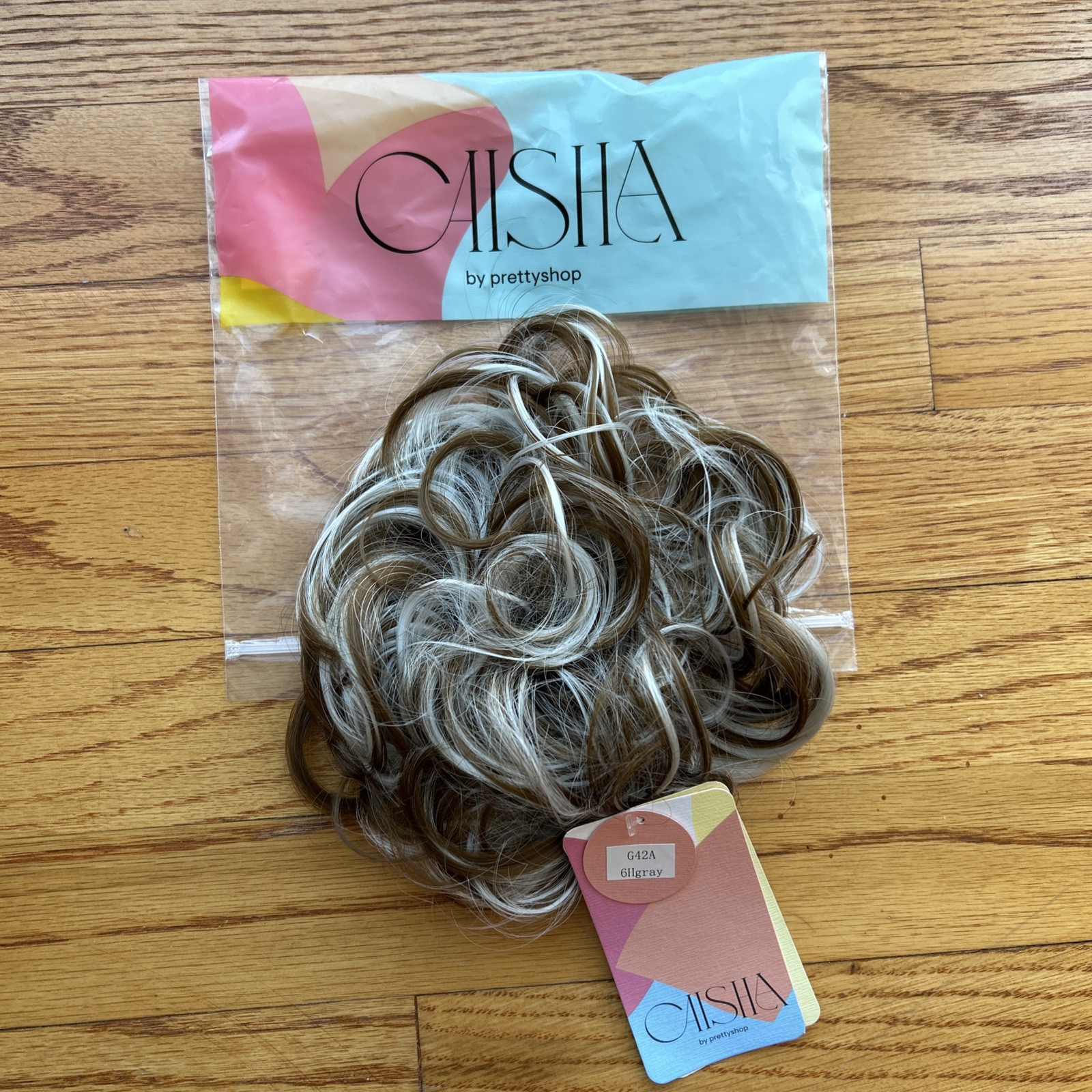 Caisha By Prettyshop Brown/gray Mix Small Hairpiece G42A