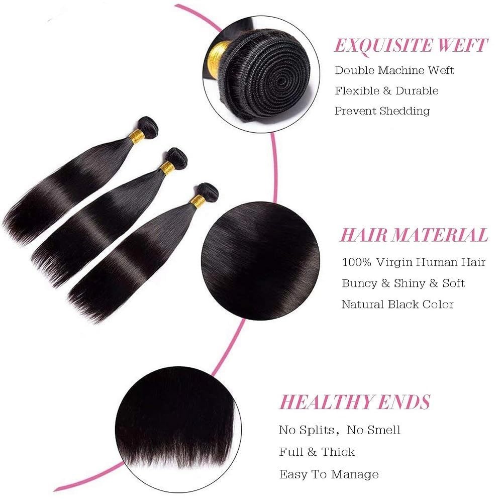 Luxury 12-Inch Natural Black Remy Hair Extensions – No Shedding, No Tangles