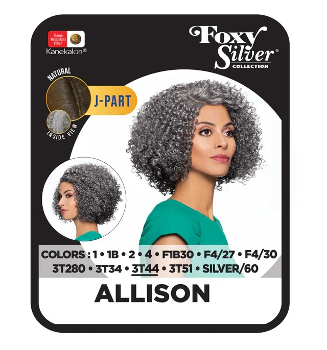 Foxy Silver Allison Wig, Stylish and Natural-Looking Synthetic Wig