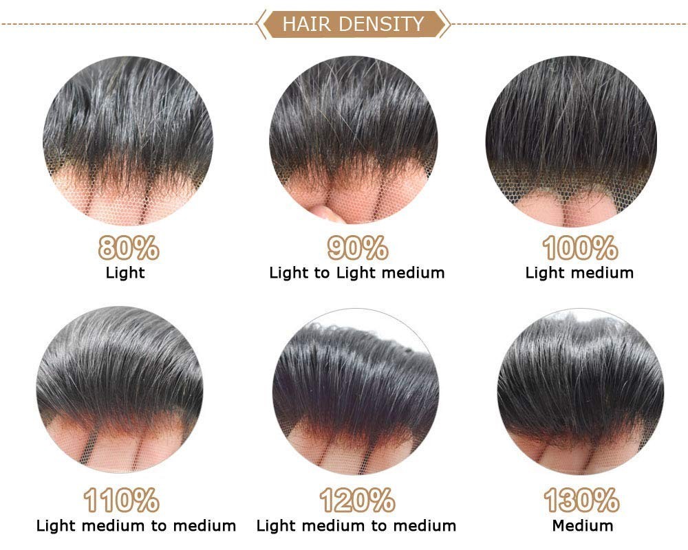 French Lace Front Mens Toupee Poly Skin Hairpieces Human Hair Replacement System