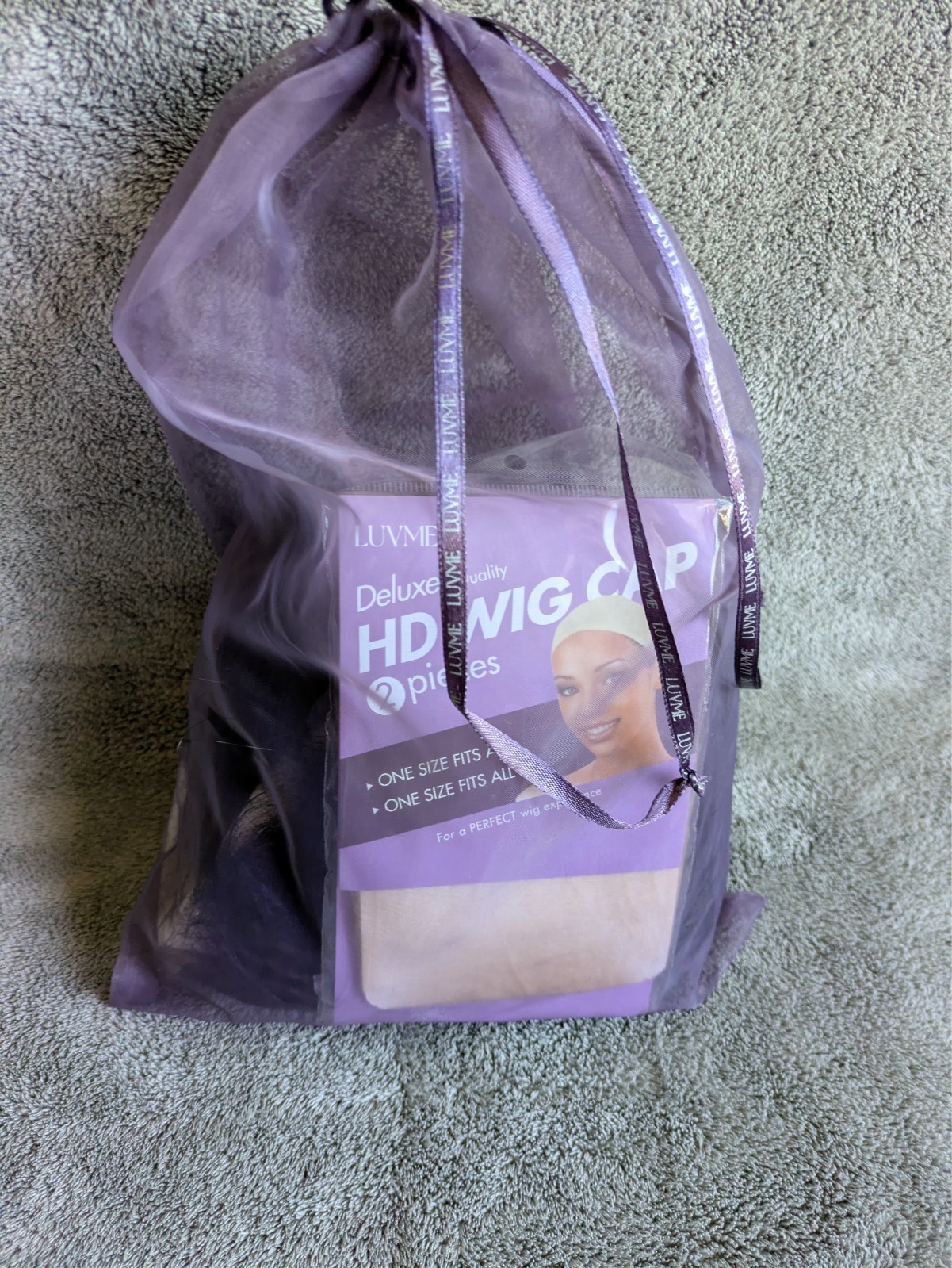 LUVME HAIR Human Hair Wig Wavey Black Med/Short NEW With Box & Wig Cap
