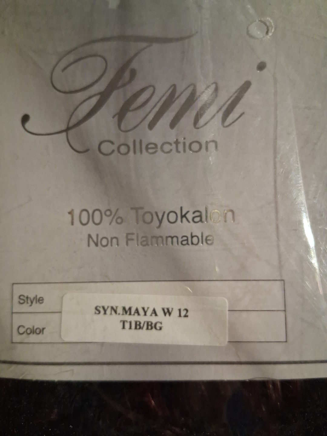 Femi Collection Hair Plus 100 % Toyokalon New Syn Maya W 12in Color Tib/bg