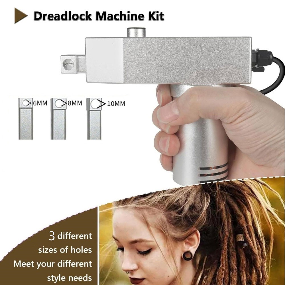 6/8/10MM Dreadlock Machine Crochet Braiding Electric Instant loc Machine