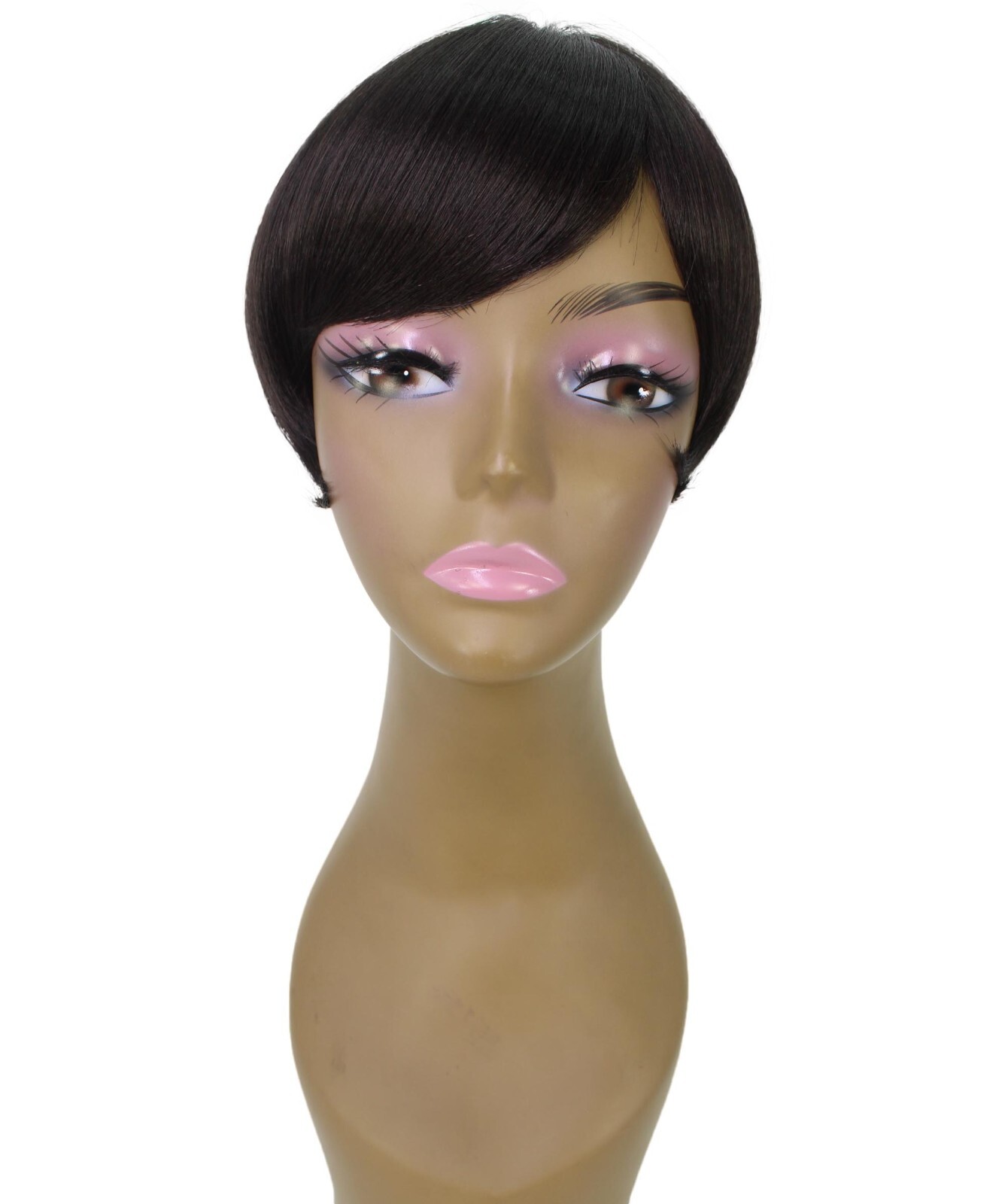 LUXLUXE Trinity Straight Bob 9 in Long Full No Lace Wig, Multiple Colors,BF-0008