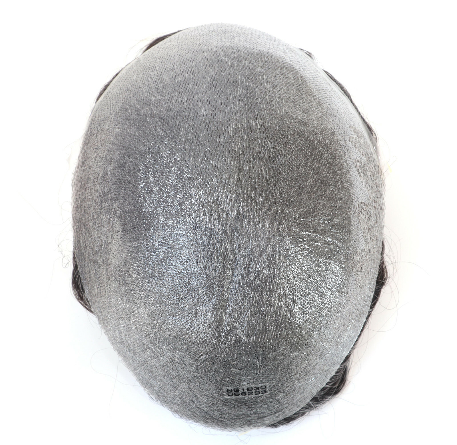 Mens Super Thin Skin V-loop Natural Human Hair Replacement System Toupee #1B10
