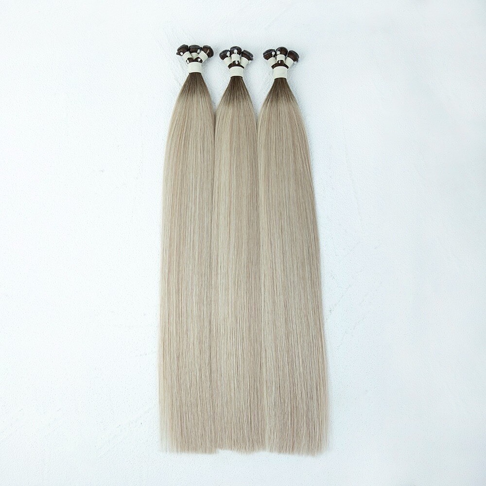 100% Human Hair Extensions 3 Genius Weft Bundle 18 Inch 60 Gm