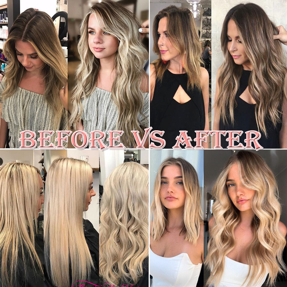 AAA BLONDE Micro Ring tube Loop Hair Extensions 100% Remy Human Locks Thick 300g