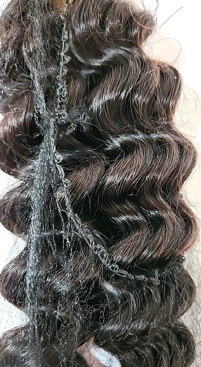 LOT OF 5 Human Braiding Hair 12A Deep Wave 1B for Braids 2 Bundles/Pack 500G 18″
