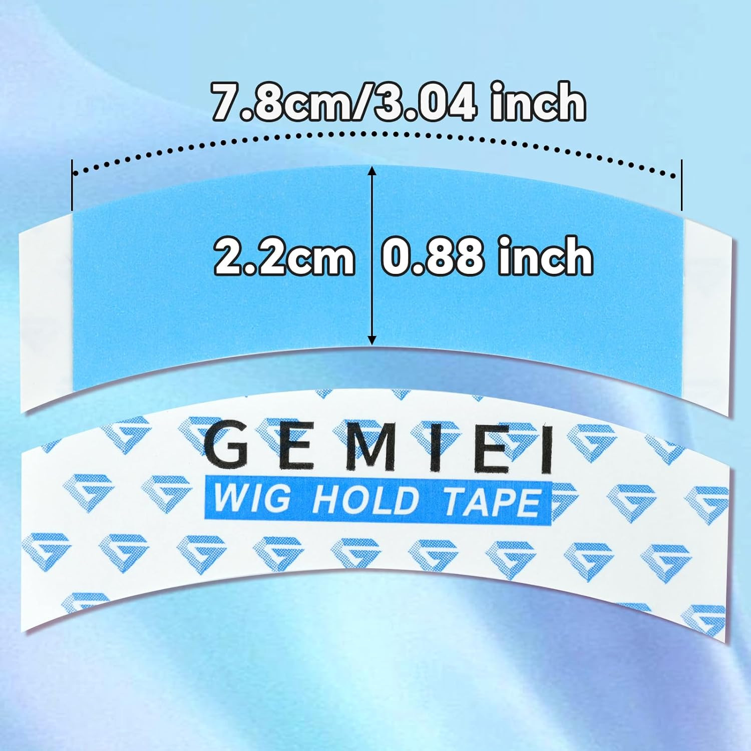 64Pcs Lace Wig Tape Double Sided Waterproof Lace Front Tape,Strong Hold Adhesive