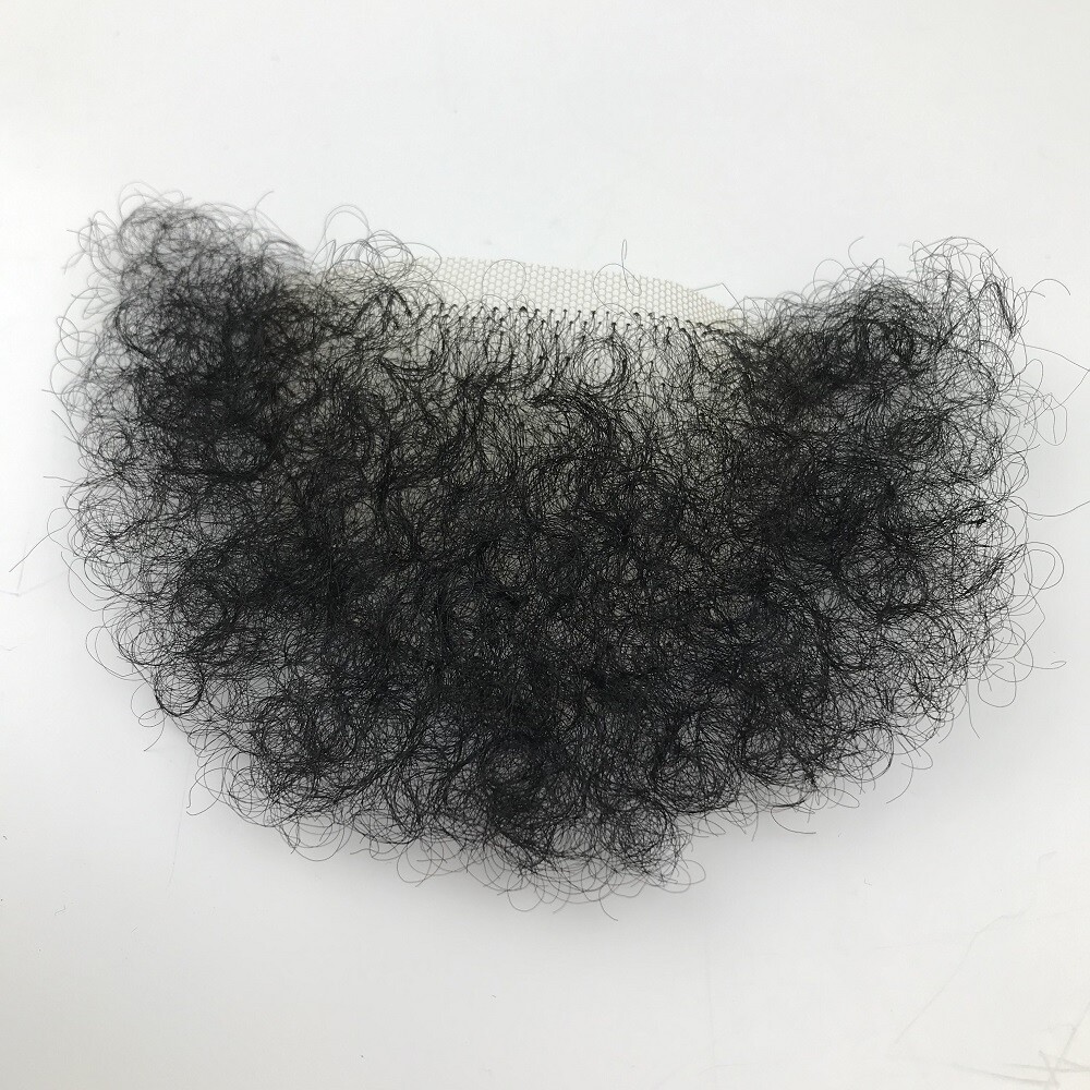 US Stock Fake Pubic Hair One Piece Silicone Doll Wig High Temperature Wire Beard