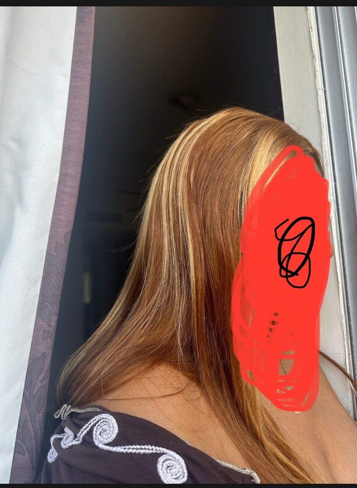 Straight Blonde 4/27 Piano Highlight 13X4 HD Lace Front Human Hair Wig 22 inches