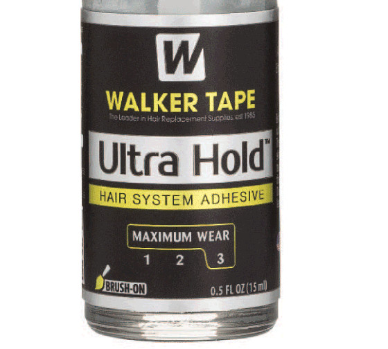 Walker Tape Ultra Hold Glue 0.5Oz Brush-On Men Lace Wig Adhesive Toupee, Choose