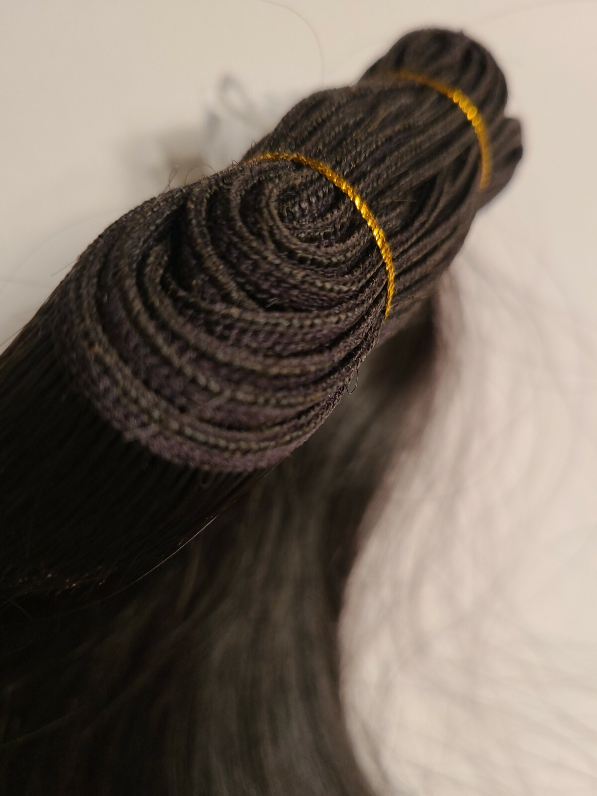 Human Hair 16″ Silky Straight #1B (VIRGIN) Hair Bundle Made In INDONESIA