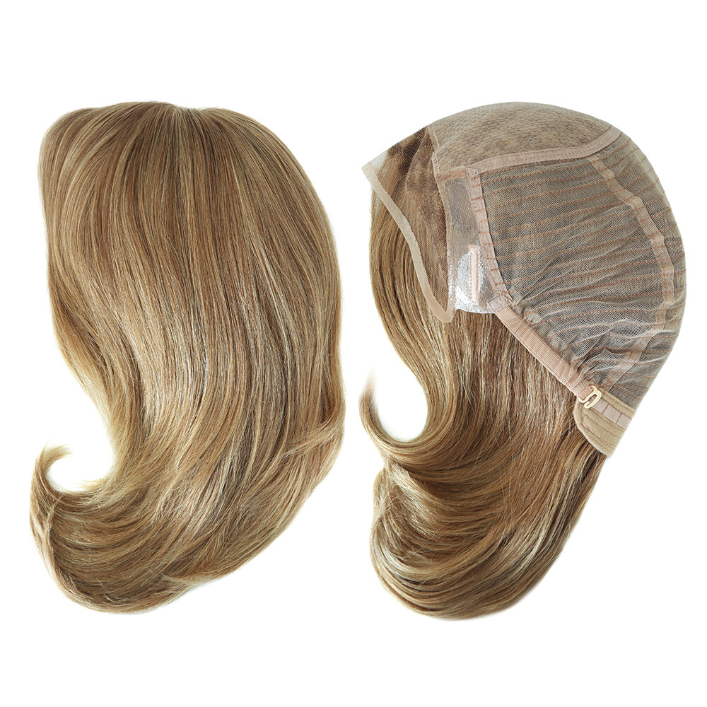 Women Wigs European Virgin Human Hair Systems French Lace Front Injection EW40