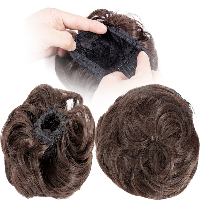 Womens Girls Wavy Curly Pony Tail Hair Bun Scrunchie Hair Extension Hairpiece