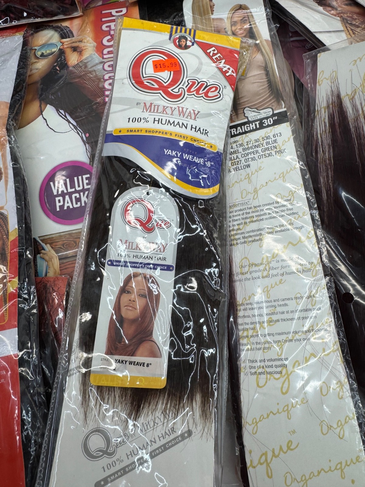 Large Lot of New Hair Braids Hair Extensions Mixed Brands Colors Lengths