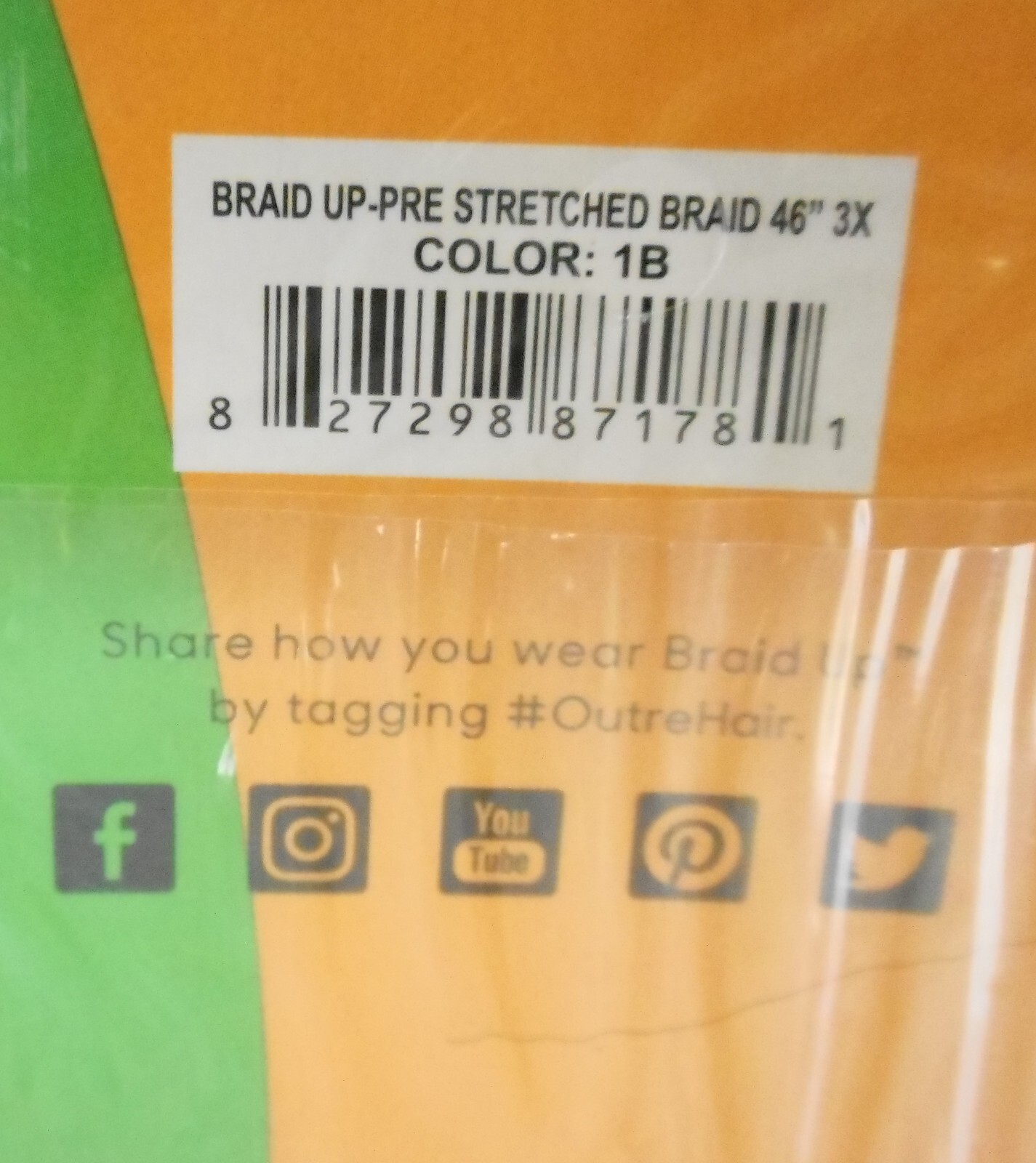 3 New Outre Braid Up 46″ Pre-Stretched 100% Kanekalon 1B Flame Retardant