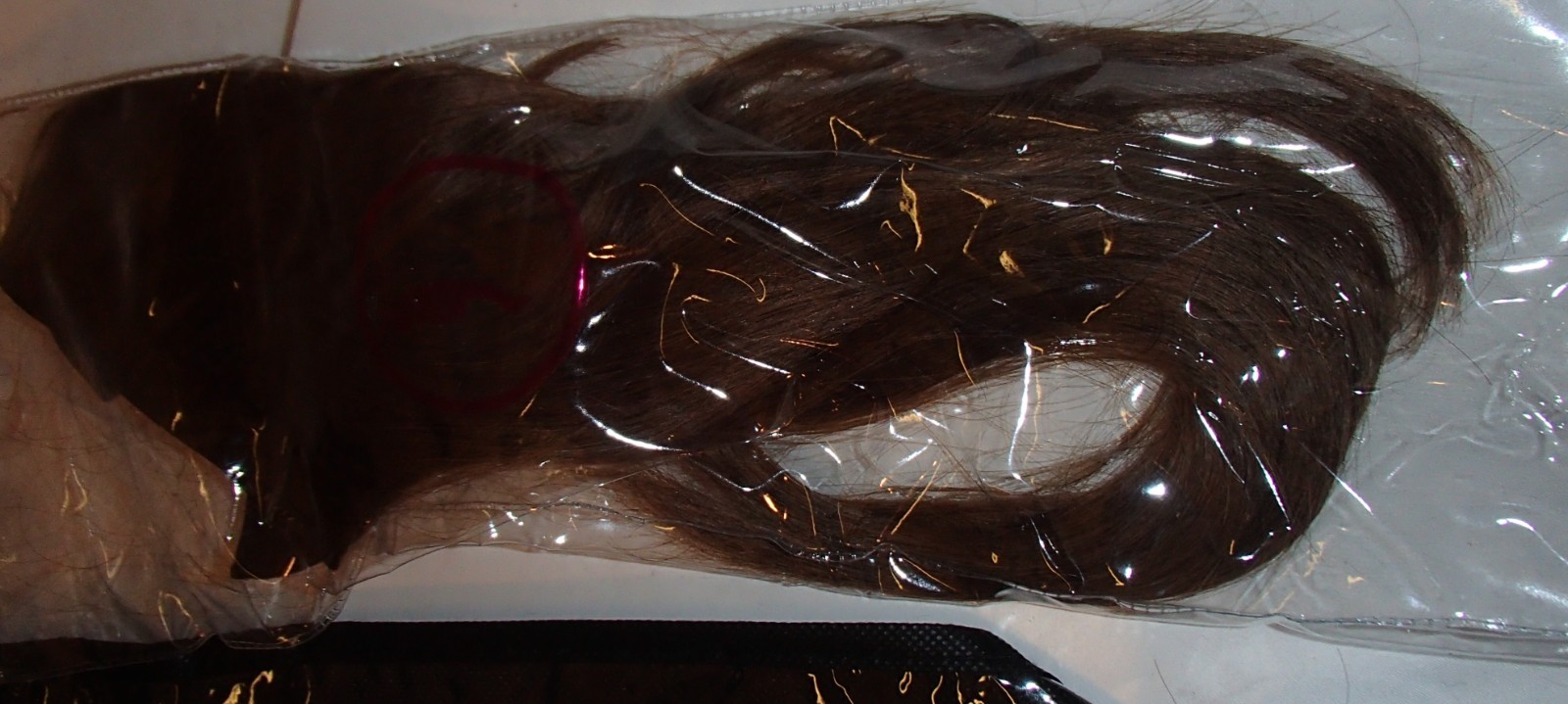 Hidden Crown Seamless CrownClip Human Hair Extensions #2 Brown 12” NEW Kit