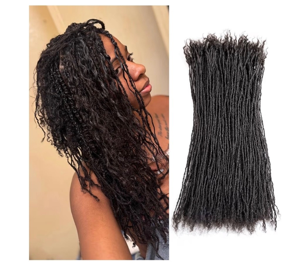 Originea Micro Locs Extensions Human Hair, 12 Inch Sisterlocks, 0.2cm Thickness,