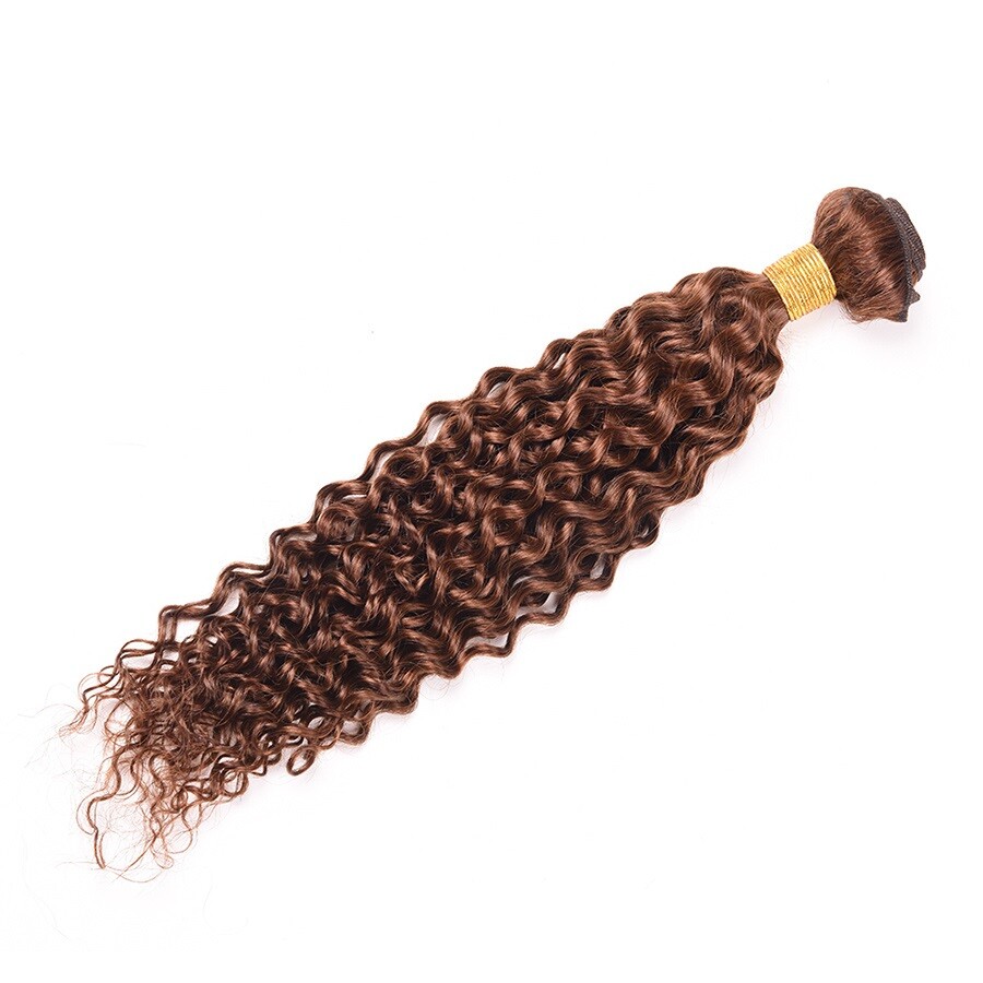 Ali Bundle Auburn #33 Jerry Curl 100 Virgin Human Hair Extension One Bundle