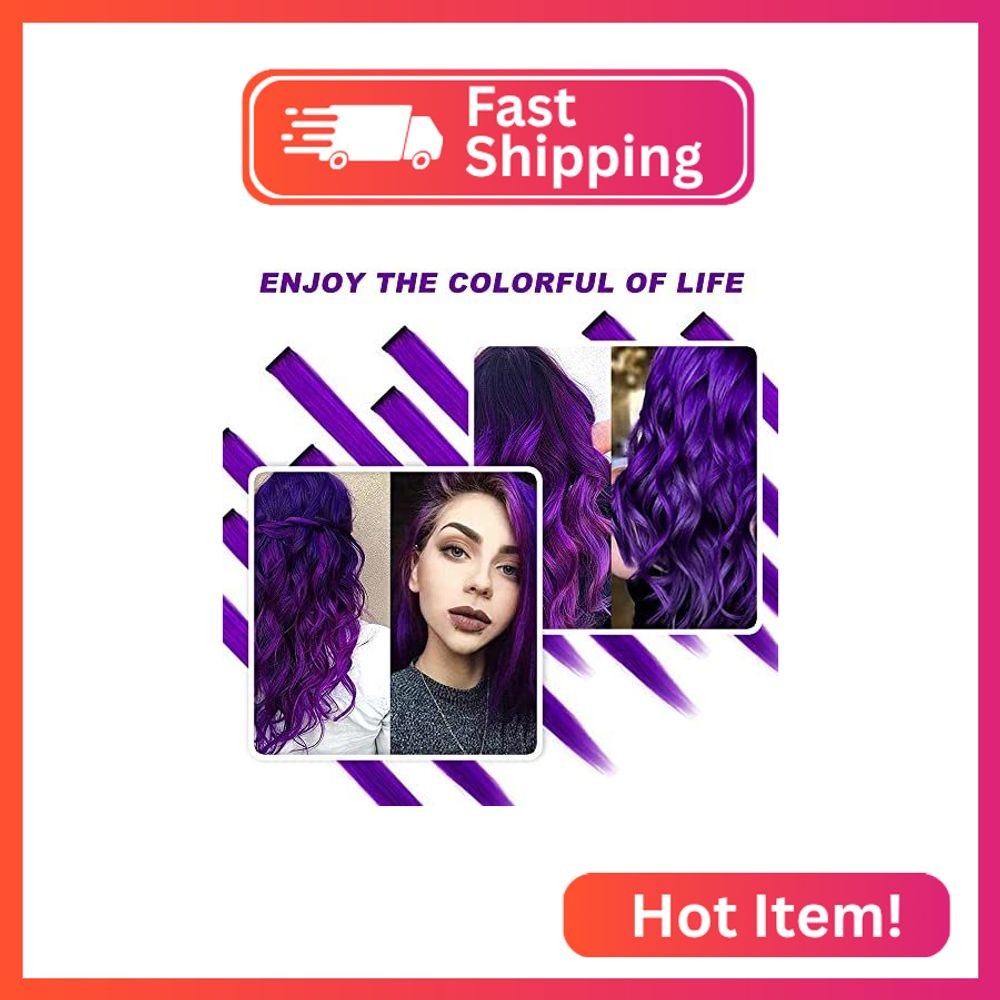 12 PCS Colored Hair Extensions, SOYZMYX Multi-color Party Highlights Clip in Syn